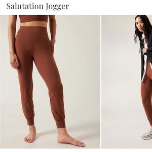 Athleta Burnt Orange Salutation Jogger